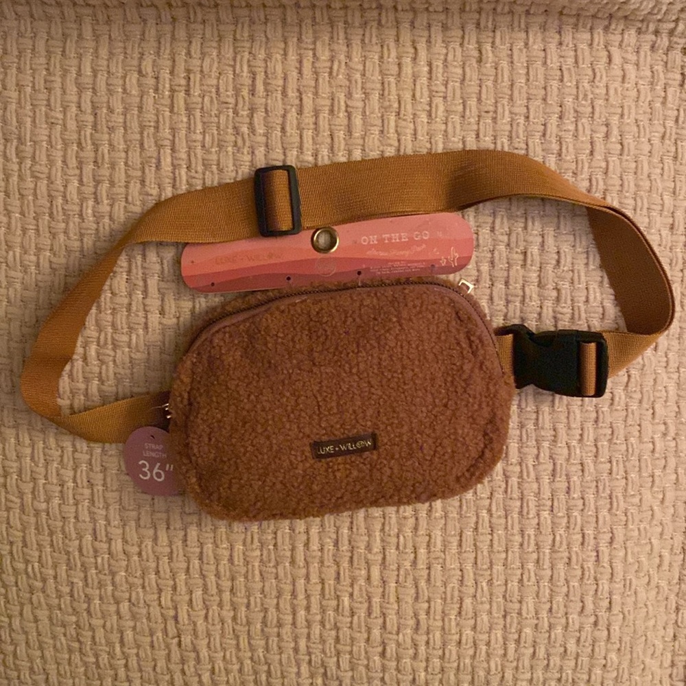 Luxe + Willow Sherpa  belt/crossbody Bag